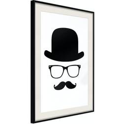 Artgeist Affisch - Retro Mustache [Poster] 40x60 Poster